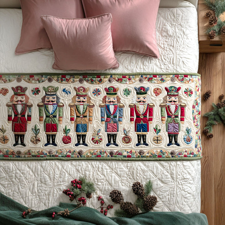 Holiday March Quilted Bed Runner