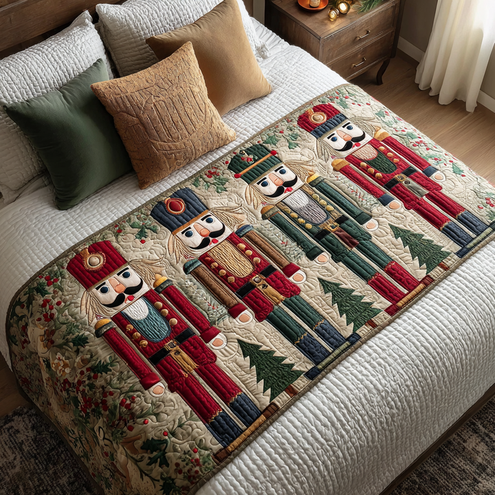 Holiday Parade Quilted Bed Runner