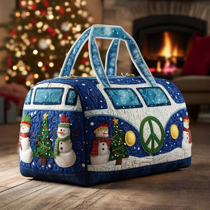 Holiday Van Vibes Quilted Duffle Bag