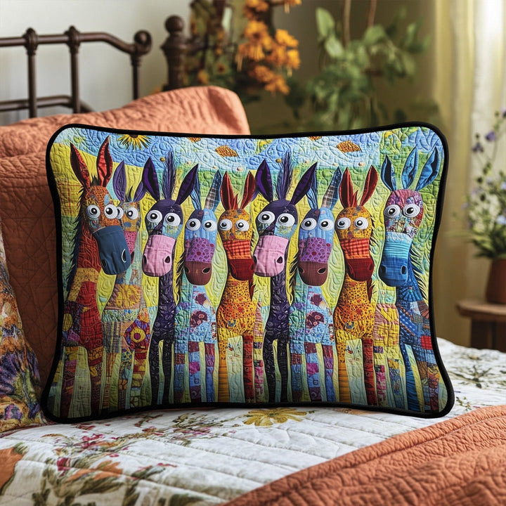 Hoofbeats of Happiness Quilted Bedding Pillow Case
