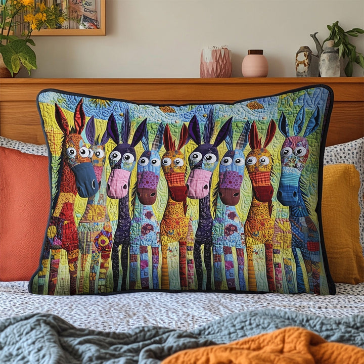 Hoofbeats of Happiness Quilted Bedding Pillow Case