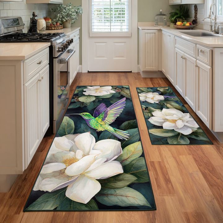 Hummingbird Light Kitchen Area Rug