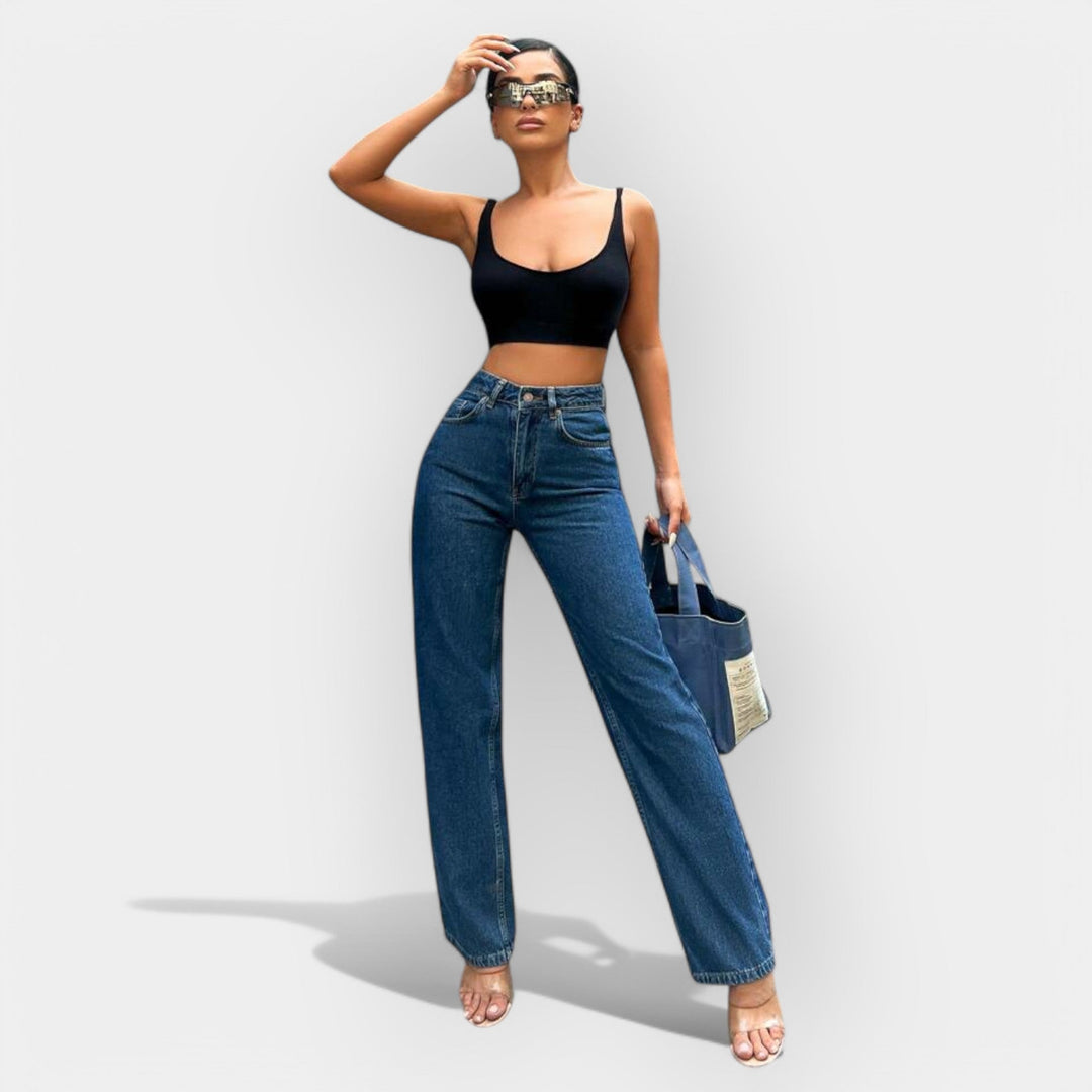 Mia - High jeans with a comfortable wide cut