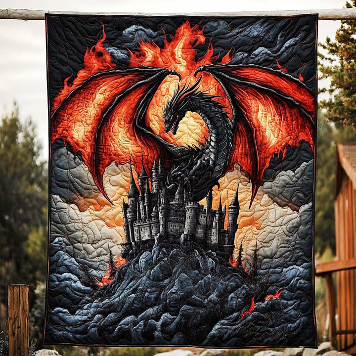Inferno Guardian Quilted Blanket