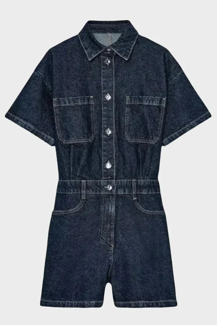 Inger - Denim dungarees