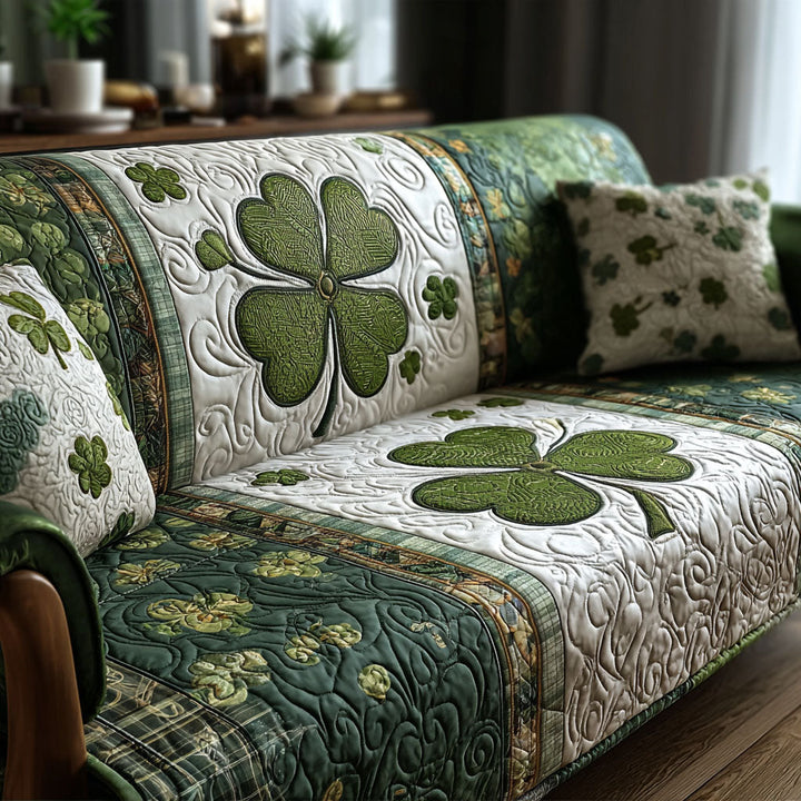 Irish Cozy Quilted Sofa Cover