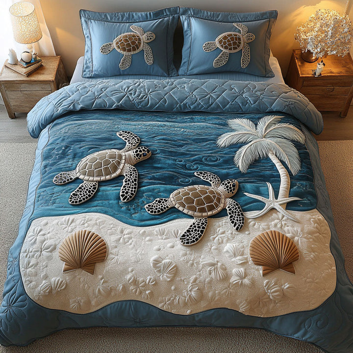 Island Roamer 3-Piece Quilted Bedding Set