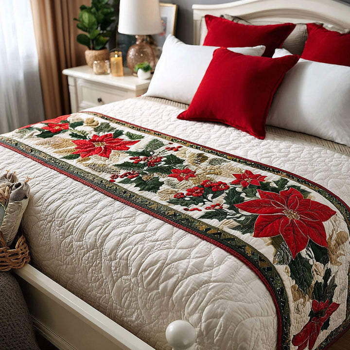 Jingle Berry Bliss Quilted Bed Runner