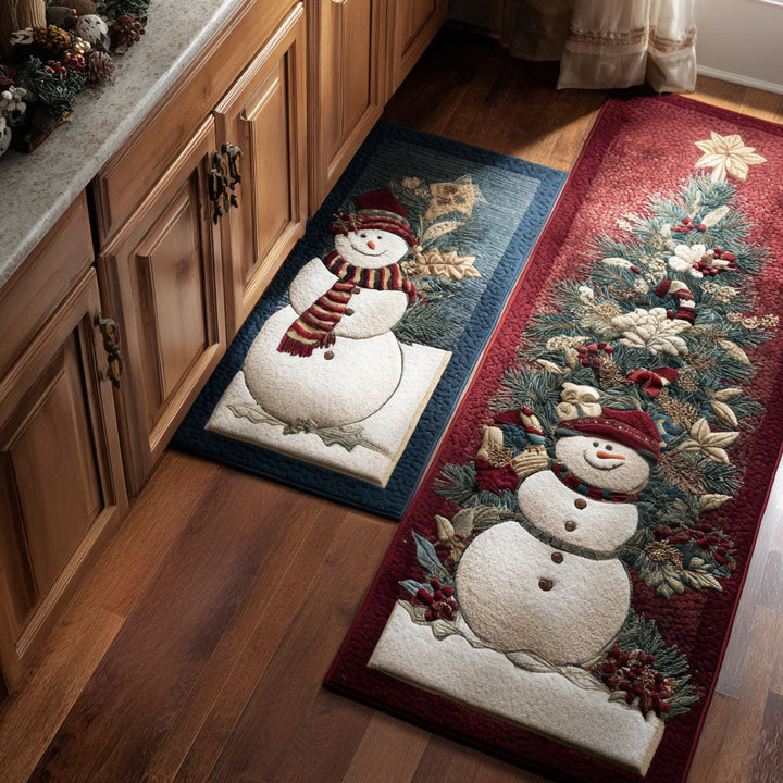Jingle Frost Kitchen Area Rug