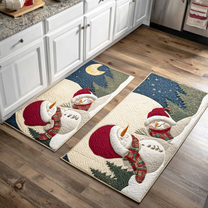 Jolly Snow Parade Kitchen Area Rug
