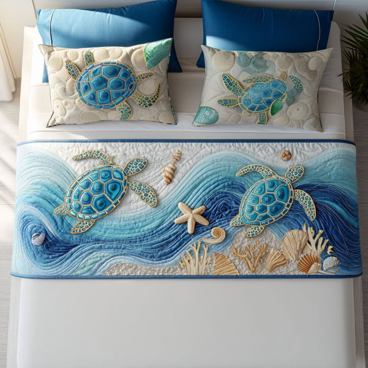 Journey Within Quilted Bed Runner