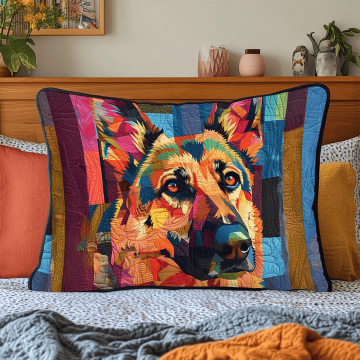 Joyful Paws Splash Quilted Bedding Pillow Case