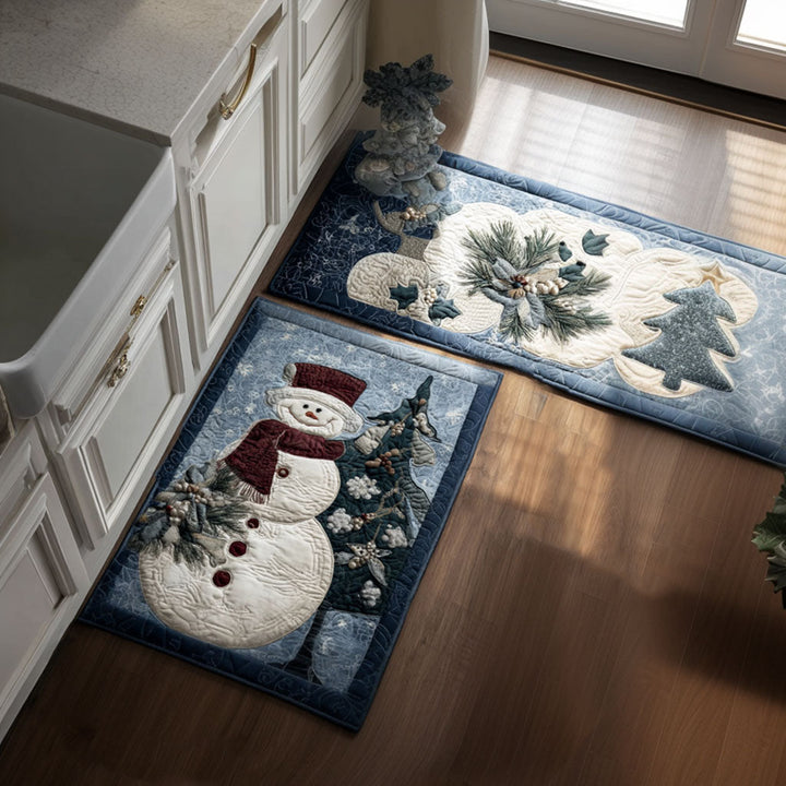 Joyful Frost Kitchen Area Rug