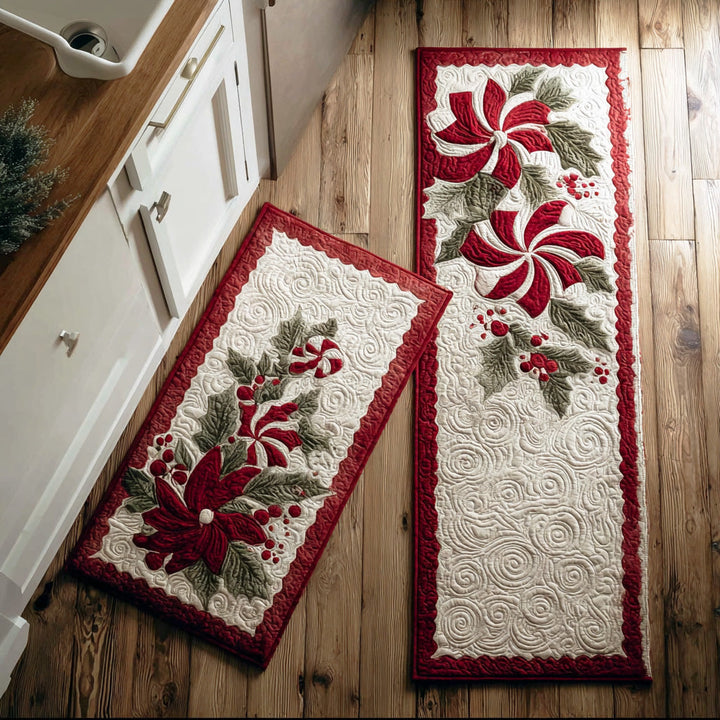 Joyful Winter Spirit Kitchen Area Rug