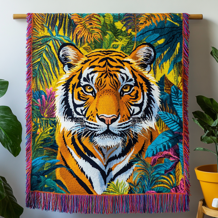 Jungle King Woven Sofa Blanket