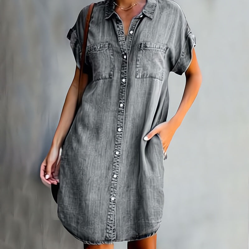 Kornelia - Chemise dress with buttons