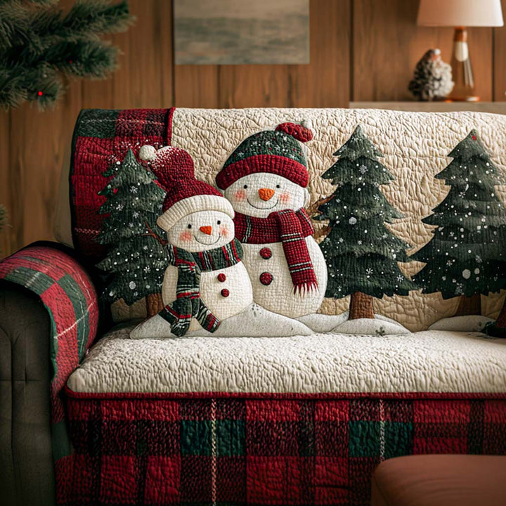 Kissmas Time Quilted Sofa Cover