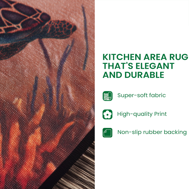 Deep Blue Journey Kitchen Area Rug