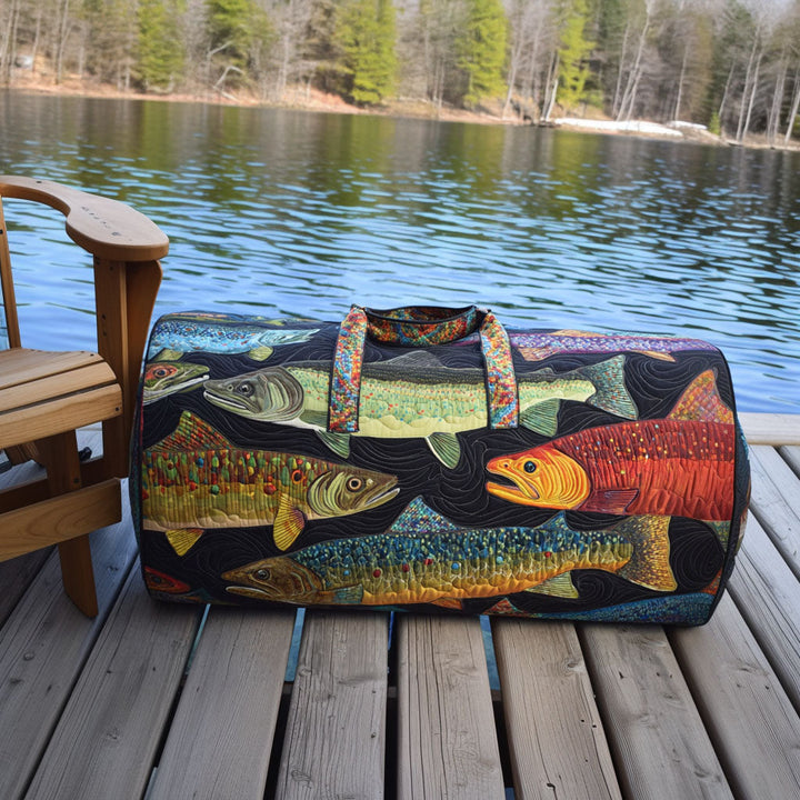 Lake Trout Quilted Duffle Bag