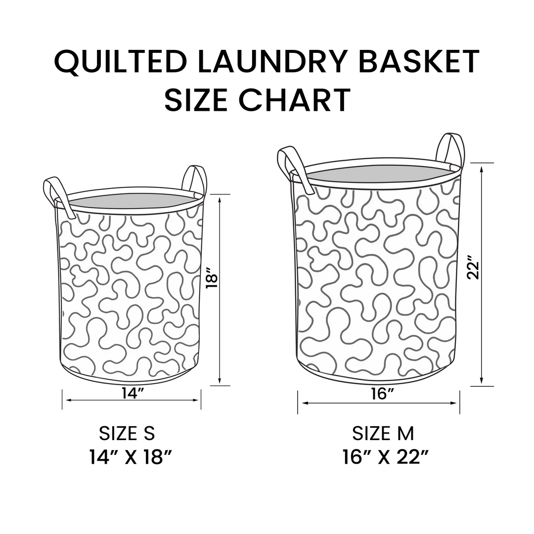 Timeless Blooming Quilted Laundry Basket