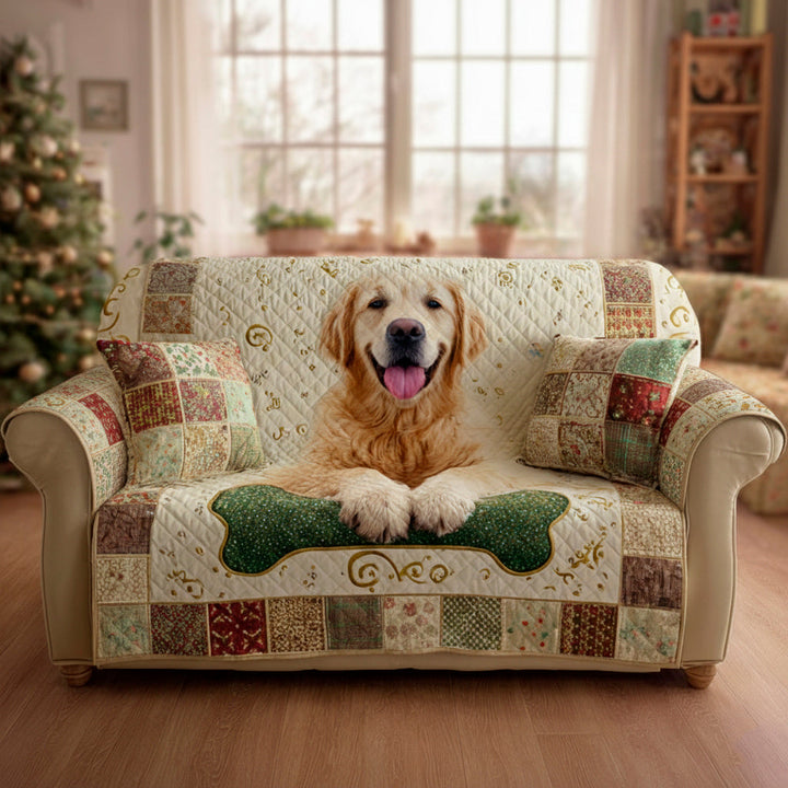 Legacy Golden Retriever Quilted Sofa Cover