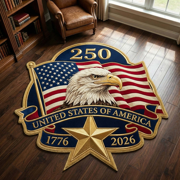 Liberty Eagle Custom Shape Area Rug