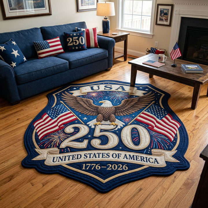 Liberty Emblem Custom Shape Area Rug