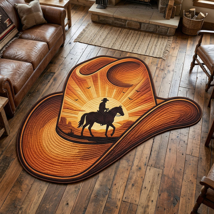 Lone Bison Custom Shape Area Rug
