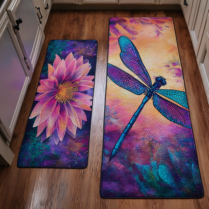 Lovely Dragonfly Kitchen Area Rug