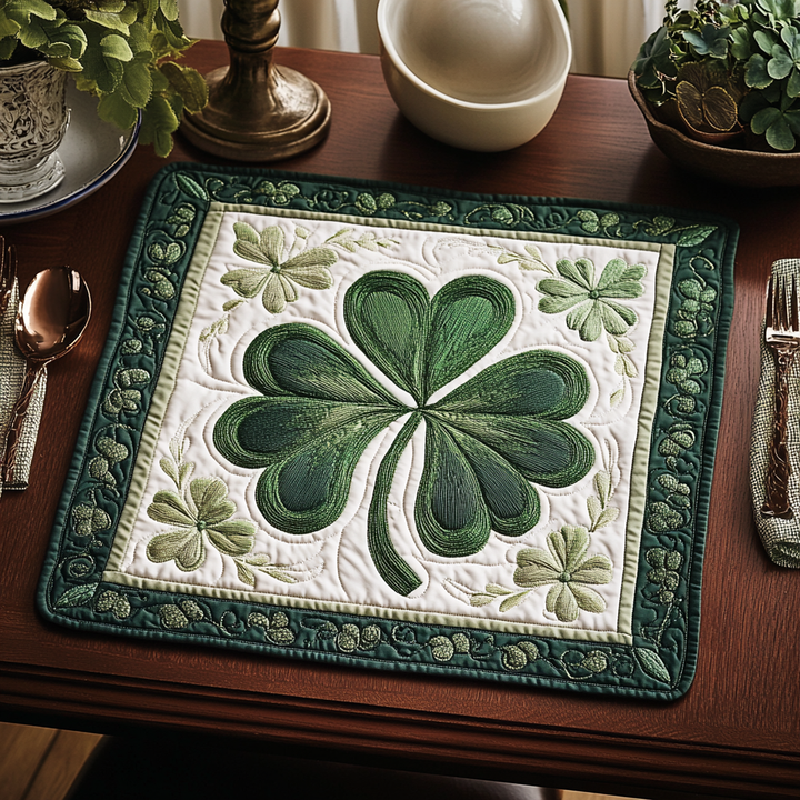Lucky Greens Quilted Place Mat