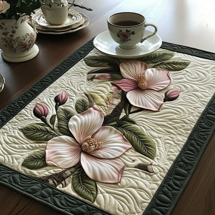 Magnolia Whispers Quilted Place Mat
