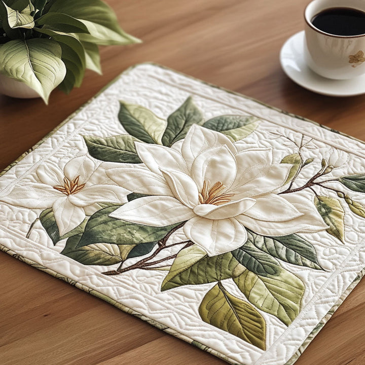 Magnolia Bloom Quilted Placemat