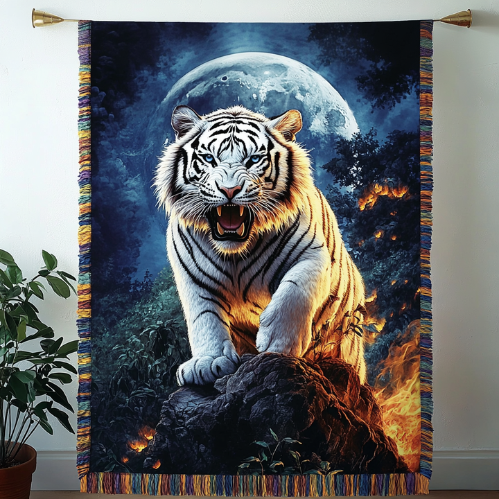 Majestic Stripes Woven Sofa Blanket