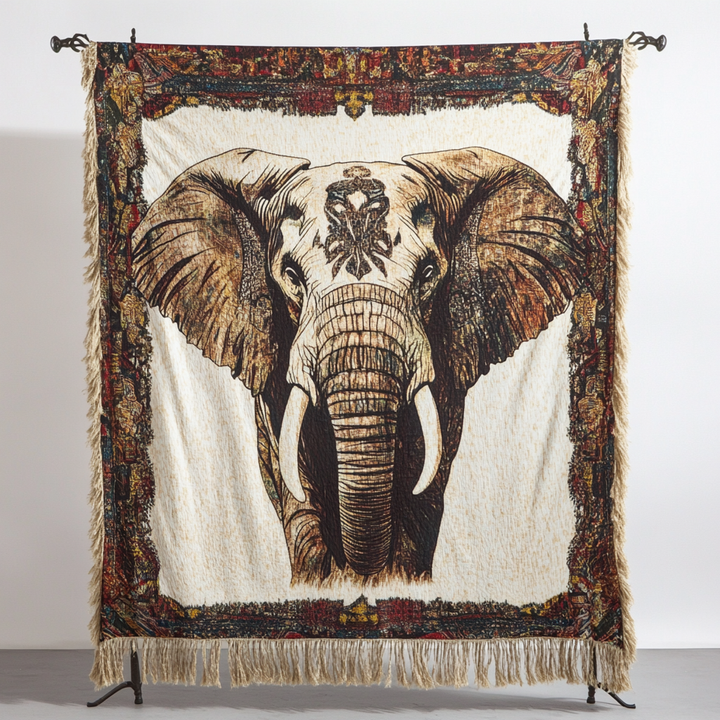 Majestic Tusk Woven Sofa Blanket