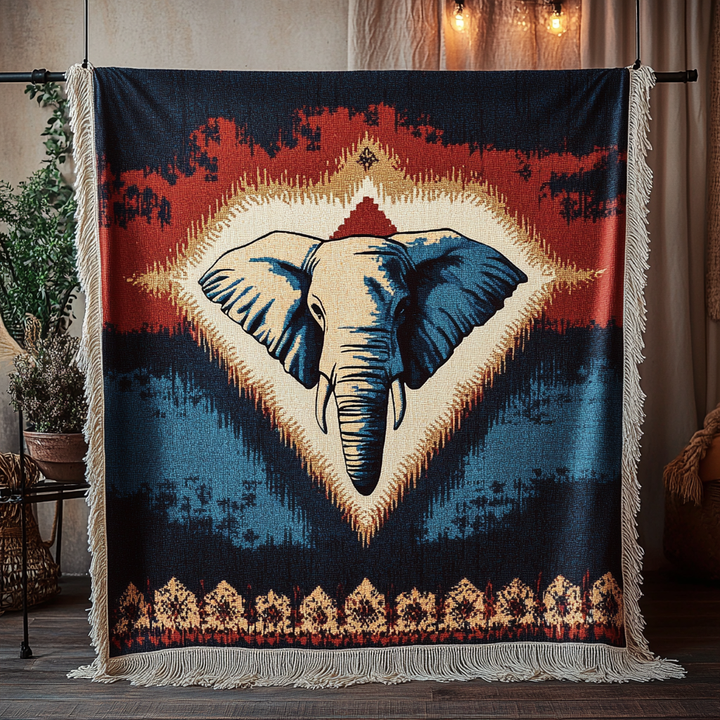 Majestic Tusk Woven Sofa Blanket