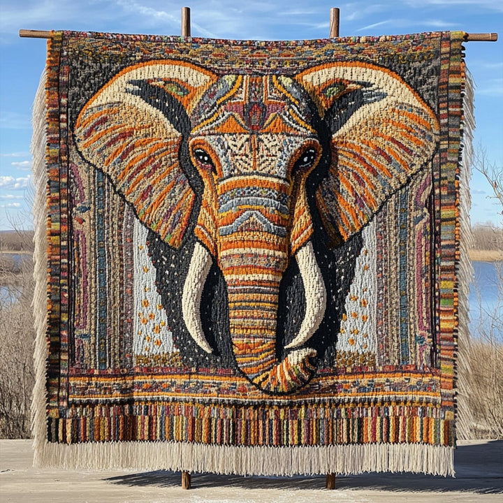 Majestic Tusk Woven Sofa Blanket