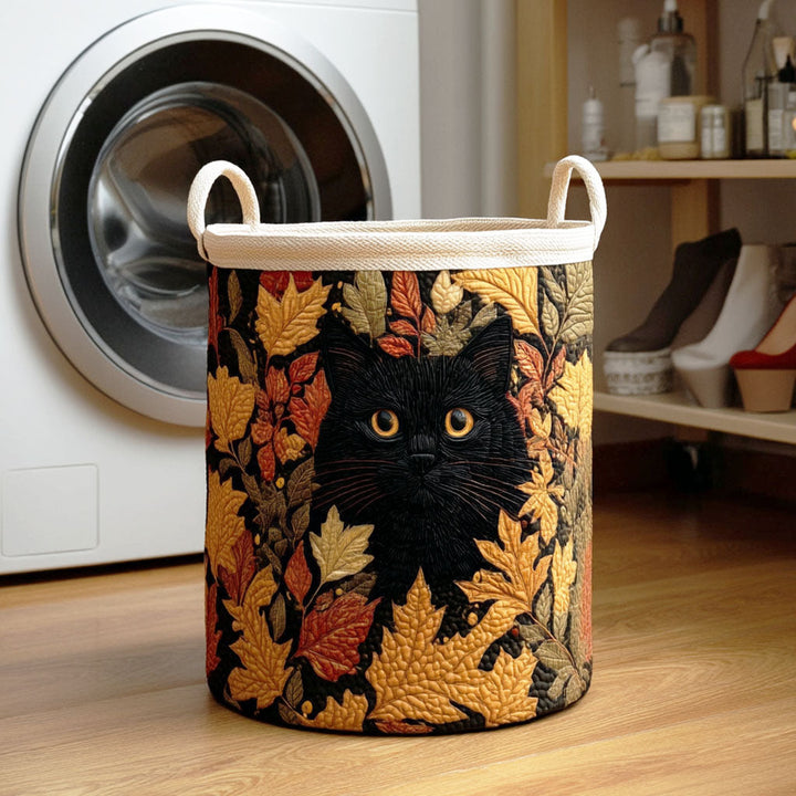 Maple Shadow Quilted Laundry Basket