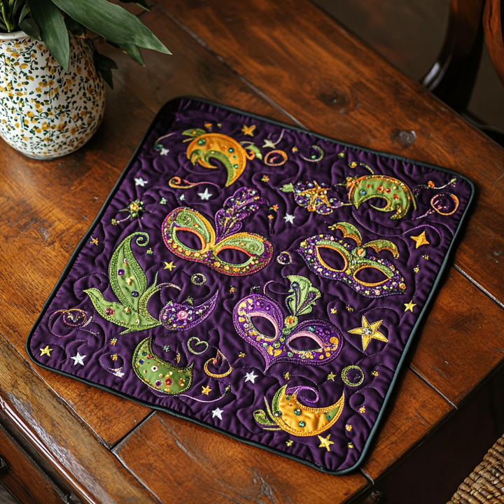Mardi Gras Elegance Quilted Place Mat