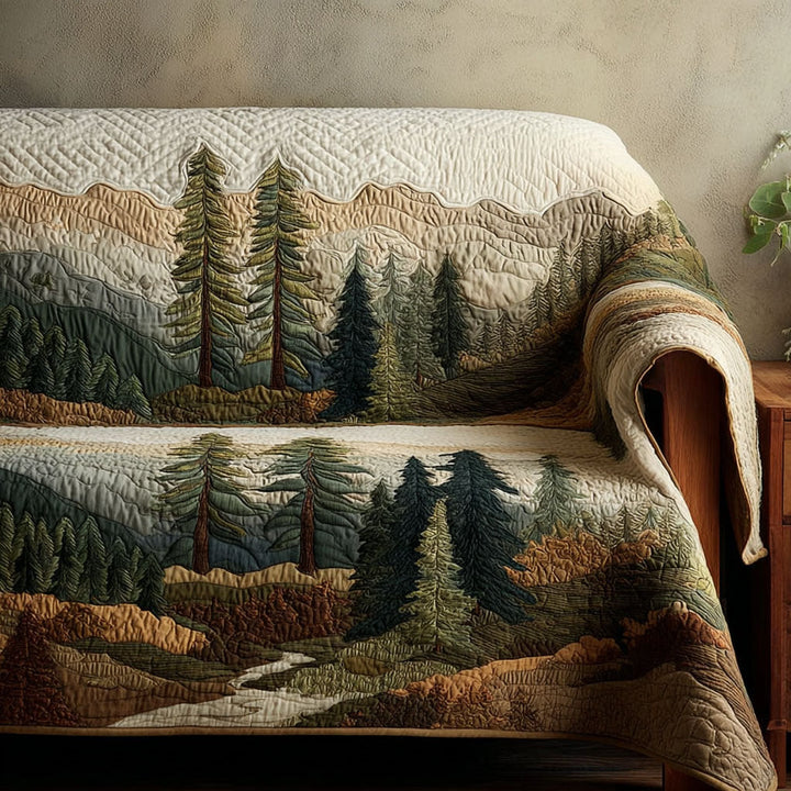 Meadow Crest Quilted Sofa Cover