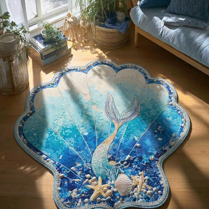 Mermaid Secret Custom Shape Area Rug