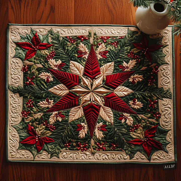 Merry Blossoms Quilted Placemat