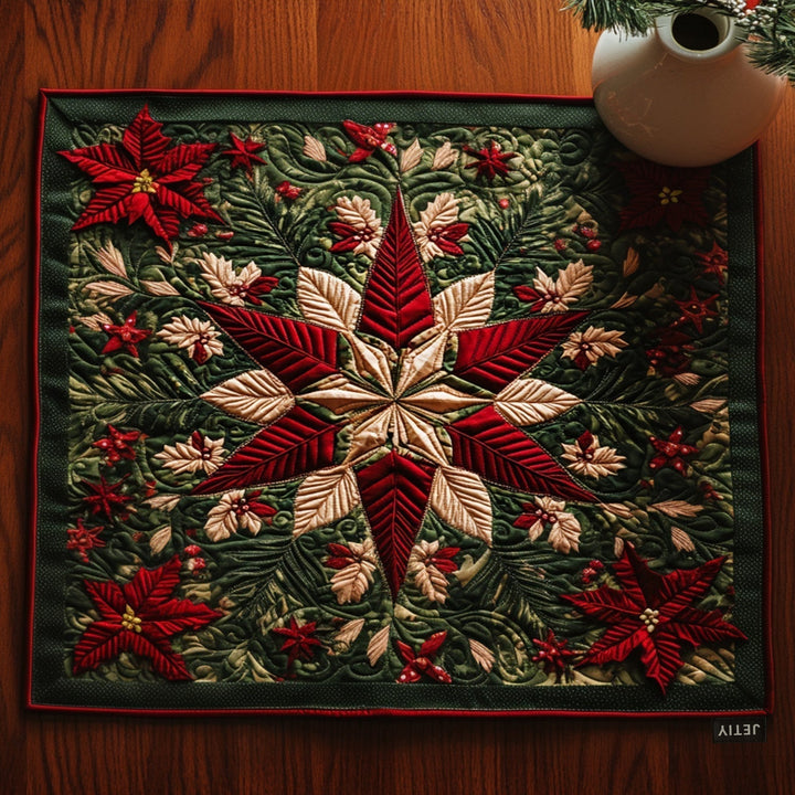 Merry Blossoms Quilted Placemat