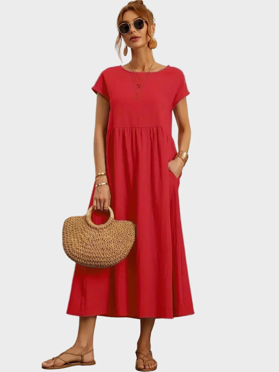 Gabrielle™ - Midi dress with an elegant, timeless style