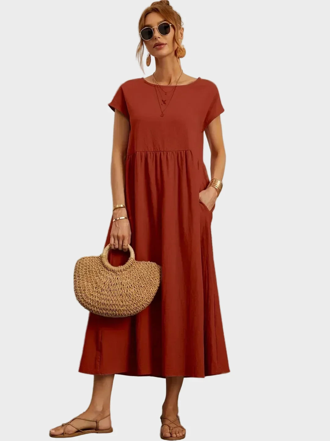 Gabrielle™ - Midi dress with an elegant, timeless style