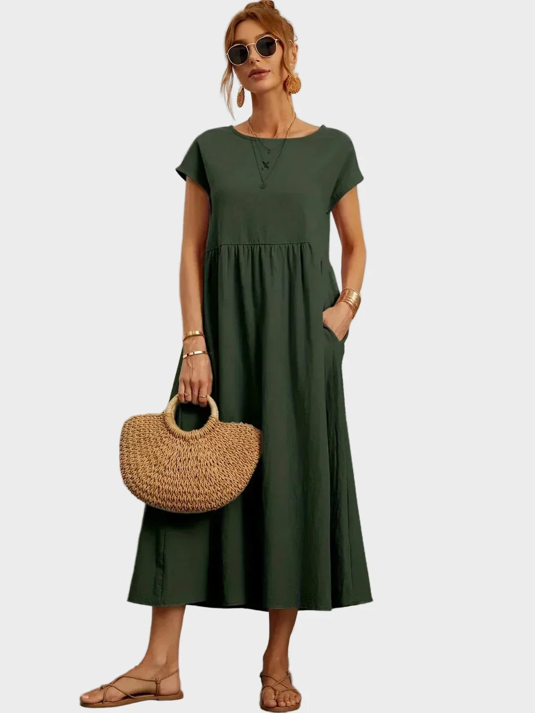 Gabrielle™ - Midi dress with an elegant, timeless style