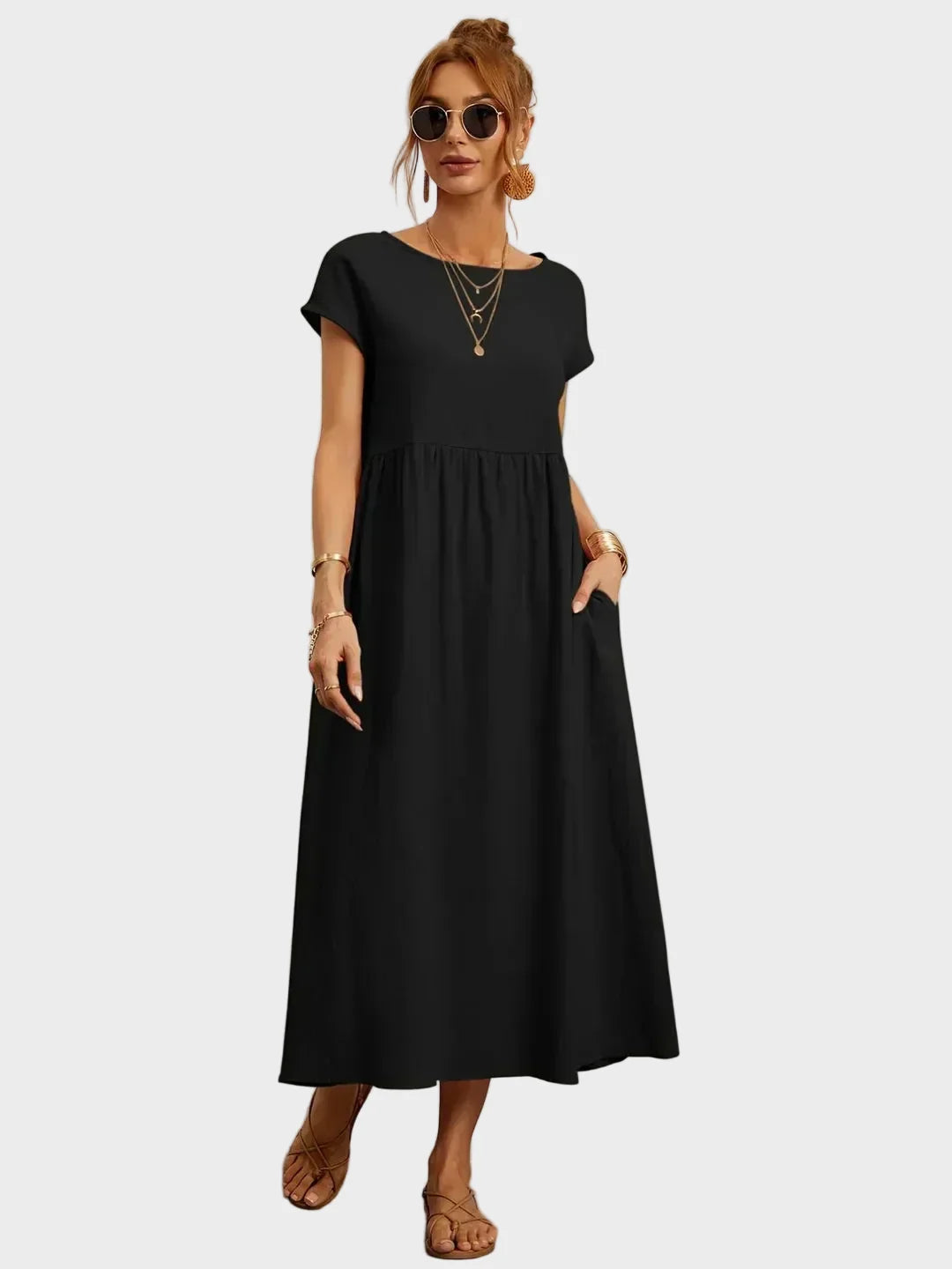 Gabrielle™ - Midi dress with an elegant, timeless style