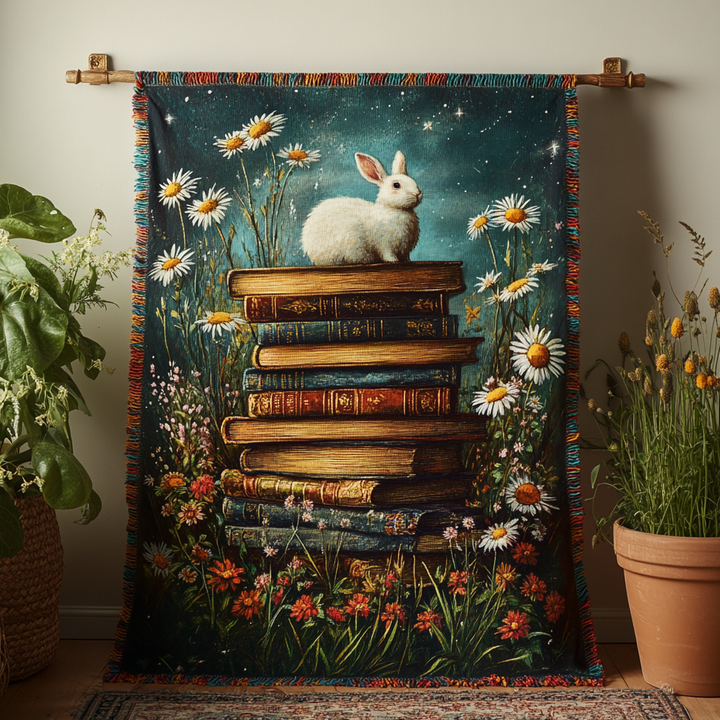 Midnight Storytime Woven Sofa Blanket