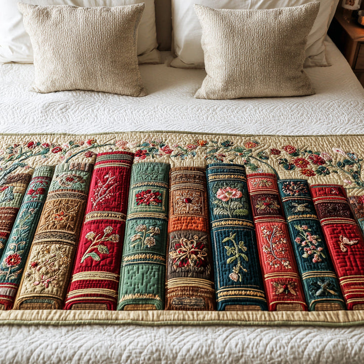 Midnight Cozy Reading Quilted Bed Runner