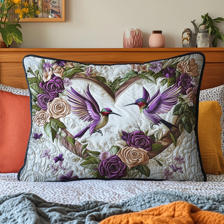 Petal Pair Quilted Bedding Pillow Case