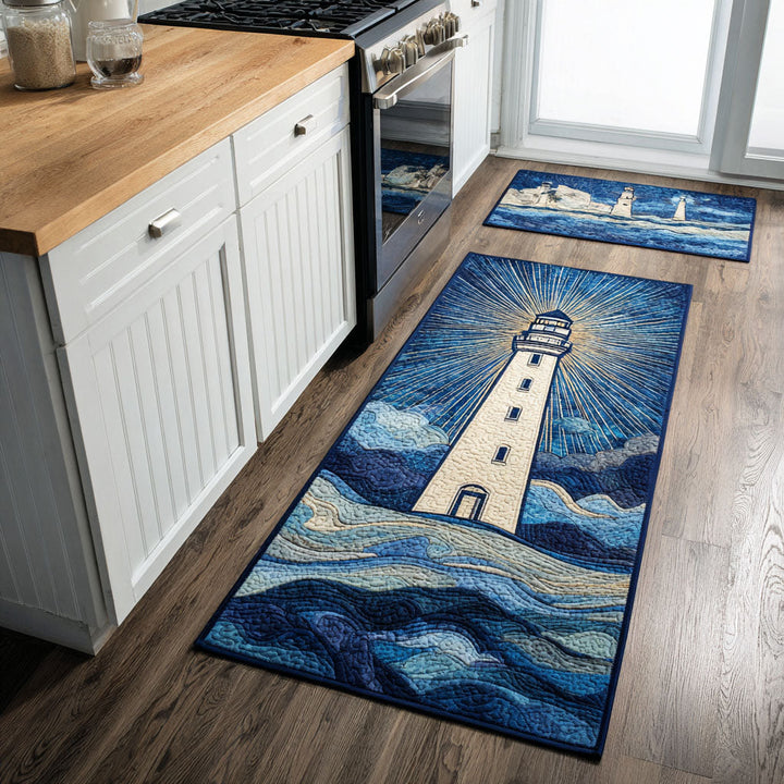 Morning Lighthouse Kitchen Area Rug
